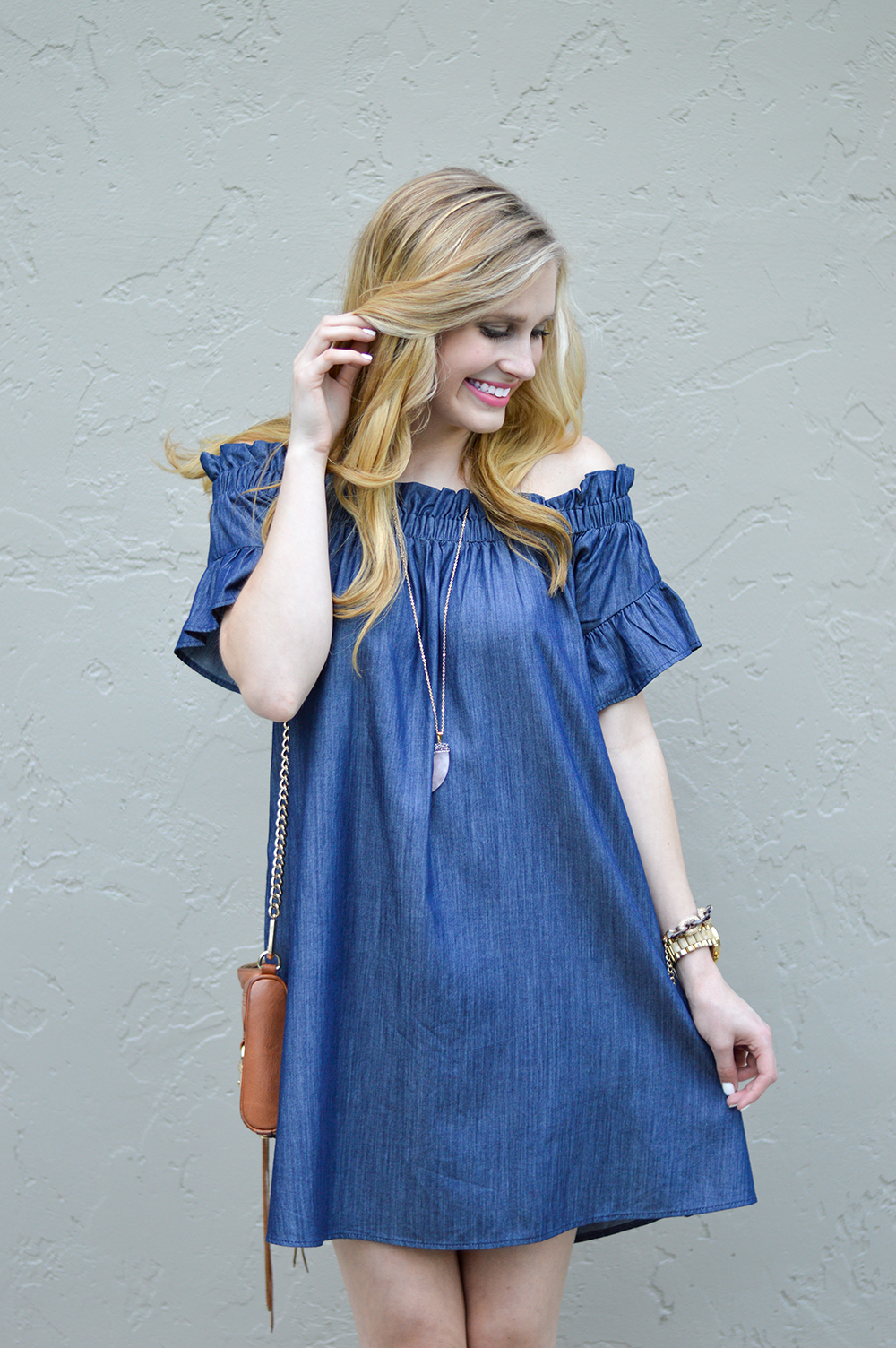 Thistle and Finn: Off the Shoulder Chambray